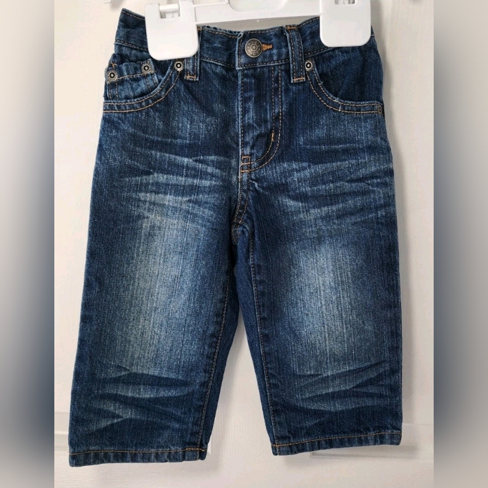 Koala Kids Boy's Jeans Toddler Blue Denim Straight Leg Size 12 Months